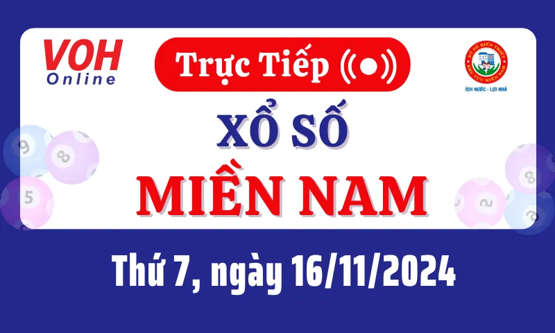 XSMN 11 月 16 日，直播南方彩票 2024 年 11 月 16 日星期六